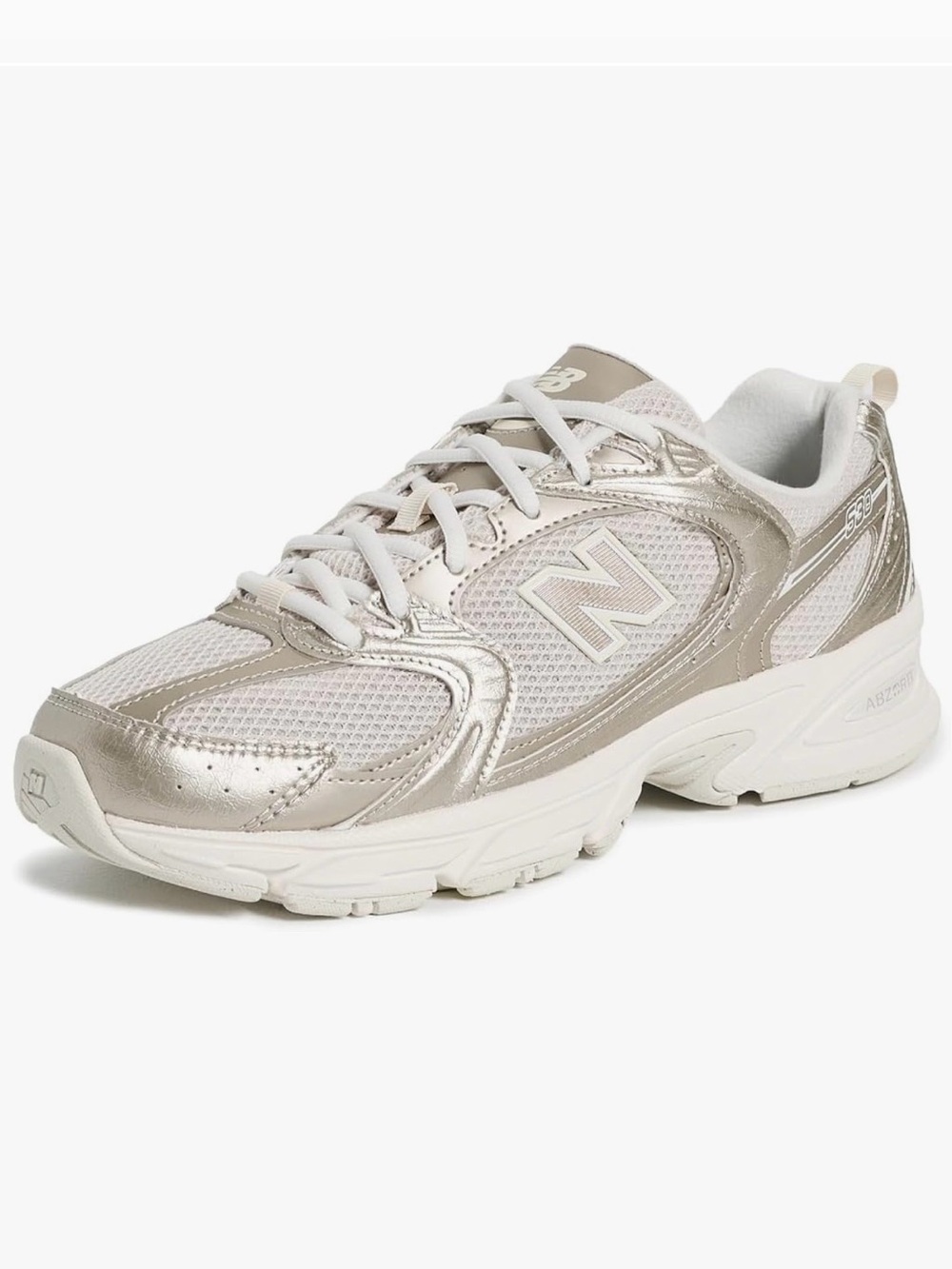 New Balance 530 Gold Metallic Linen Unisex Sneakers Women’s 8.5